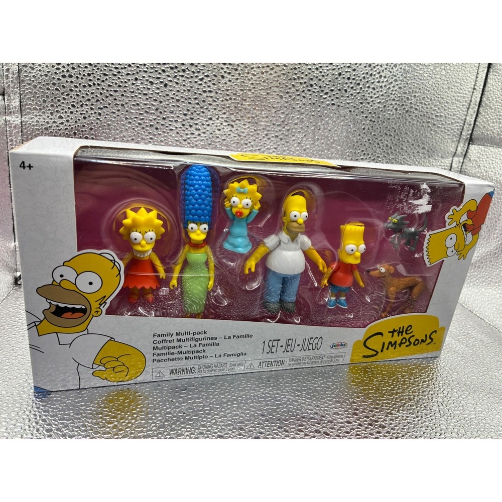 The Simpsons Jakks Pacific Family Multi-pack & Living Room Diorama Figures Set